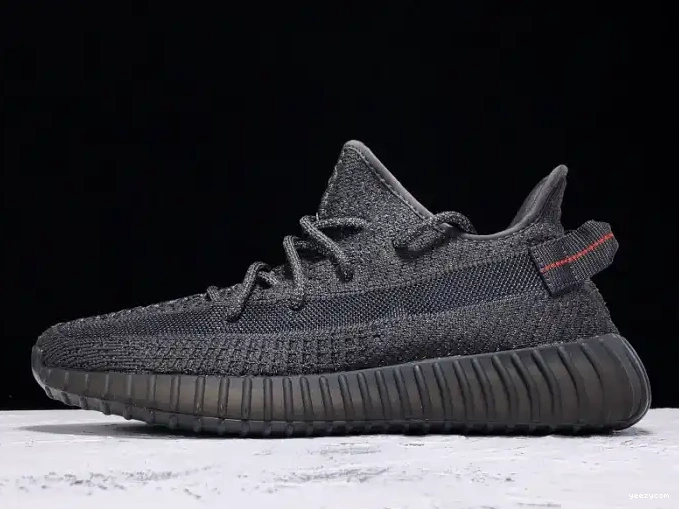 Boost Black - Yeezy Static (Reflective) Adidas V2 FU9007 350 0505